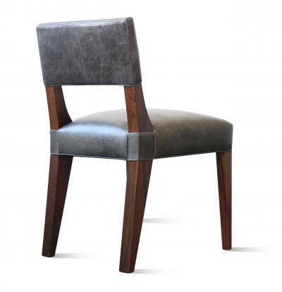  Costantini Design Bruno Low Dining Side Chair in Argentine Rosewood and Leather from Costantini