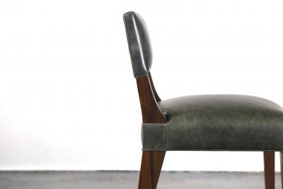  Costantini Design Bruno Low Dining Side Chair in Argentine Rosewood and Leather from Costantini