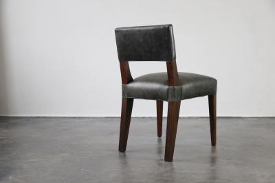  Costantini Design Bruno Low Dining Side Chair in Argentine Rosewood and Leather from Costantini