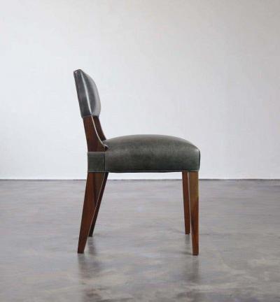  Costantini Design Bruno Low Side Chair in Argentine Rosewood and Leather from Costantini