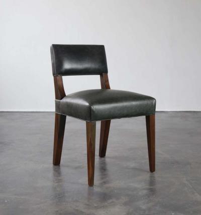  Costantini Design Bruno Low Side Chair in Argentine Rosewood and Leather from Costantini