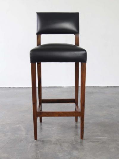  Costantini Design Bruno Stool from Costantini in Argentine Rosewood and Leather
