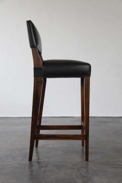  Costantini Design Bruno Stool from Costantini in Argentine Rosewood and Leather