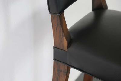  Costantini Design Bruno Stool from Costantini in Argentine Rosewood and Leather