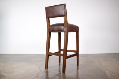  Costantini Design Bruno Stool from Costantini in Argentine Rosewood and Leather