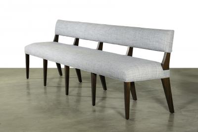  Costantini Design Bruno Upholstered Settee Seating in Argentine Rosewood by Costantini