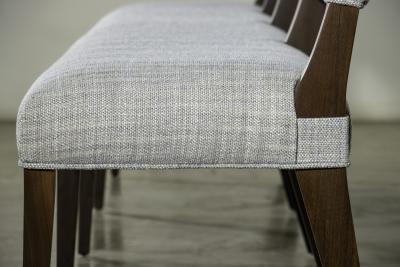  Costantini Design Bruno Upholstered Settee Seating in Argentine Rosewood by Costantini