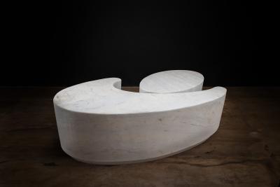  Costantini Design Cadenza Marmol Sculptural Nesting Tables by Costantini In Stock
