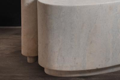  Costantini Design Cadenza Marmol Sculptural Nesting Tables by Costantini In Stock