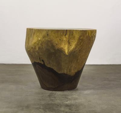  Costantini Design Carved Live Edge Solid Wood Trunk Table 10 by Costantini Francisco in Stock