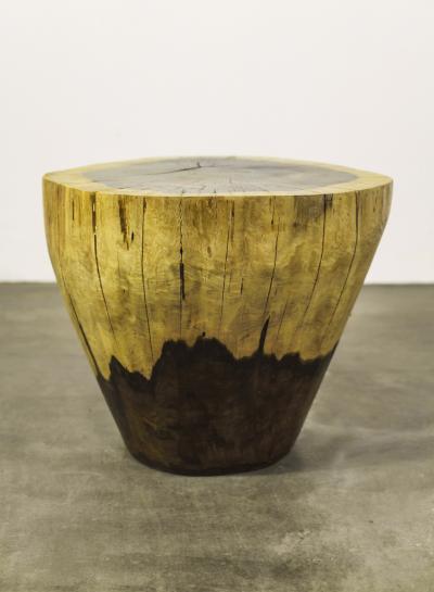  Costantini Design Carved Live Edge Solid Wood Trunk Table 9 by Costantini Francisco in Stock