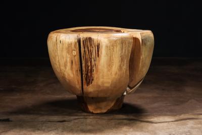  Costantini Design Carved Trunk Solid Exotic Wood Live Edge Table 44 from Costantini Francisco