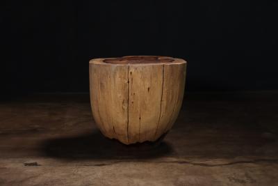 Costantini Design Carved Trunk Solid Exotic Wood Live Edge Table 48 from Costantini Francisco