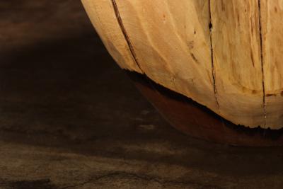  Costantini Design Carved Trunk Solid Exotic Wood Live Edge Table 48 from Costantini Francisco