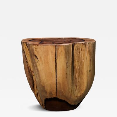  Costantini Design Carved Trunk Solid Exotic Wood Live Edge Table 48 from Costantini Francisco