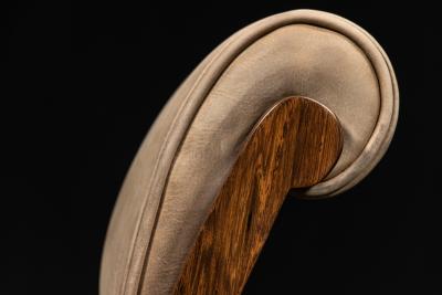  Costantini Design Contemporary Art Deco Style Dining Chair in Pavoni Leather by Costantini Gianni