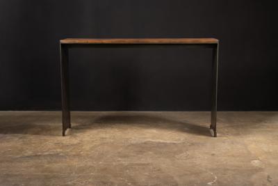  Costantini Design Contemporary Console Table in Walnut Burl and Burnished Metal x Costantini Vinn