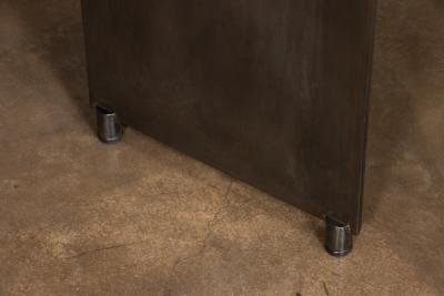  Costantini Design Contemporary Console Table in Walnut Burl and Burnished Metal x Costantini Vinn
