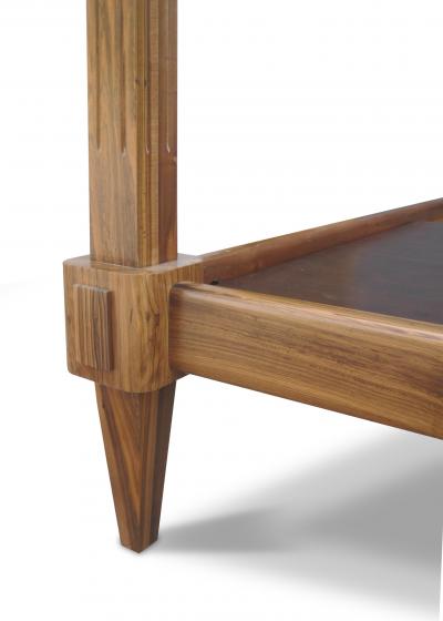  Costantini Design Contemporary Exotic Wood Bed with Custom Carving from Costantini Fiorenza