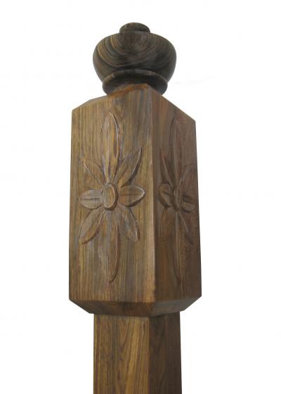  Costantini Design Contemporary Exotic Wood Bed with Custom Carving from Costantini Fiorenza