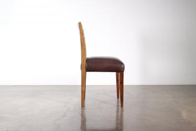  Costantini Design Contemporary Exotic Wood and Leather Chair from Costantini Renzo In Stock