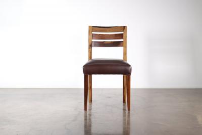  Costantini Design Contemporary Exotic Wood and Leather Chair from Costantini Renzo In Stock