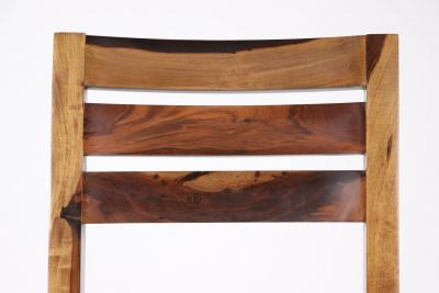  Costantini Design Contemporary Exotic Wood and Leather Chair from Costantini Renzo In Stock