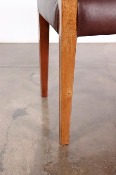  Costantini Design Contemporary Exotic Wood and Leather Chair from Costantini Renzo In Stock