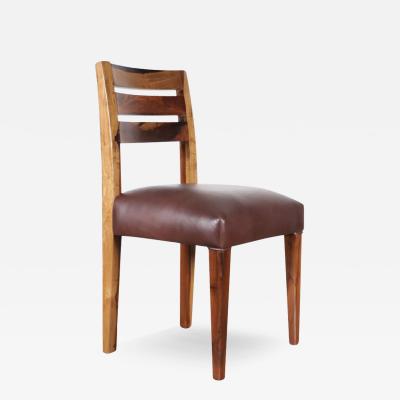  Costantini Design Contemporary Exotic Wood and Leather Chair from Costantini Renzo In Stock