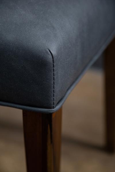  Costantini Design Contemporary Exotic Wood and Leather Side Chair from Costantini Renzo