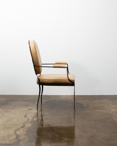  Costantini Design Contemporary Forged Iron and Upholstered Chair from Costantini Andre