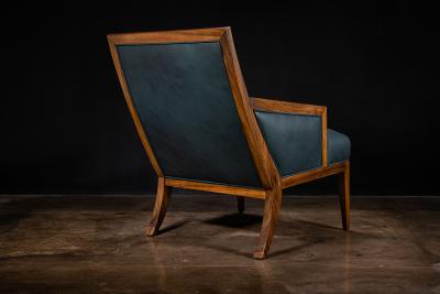  Costantini Design Contemporary Lounge Chair in Wood Leather from Costantini Belgrano In Stock