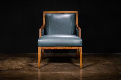  Costantini Design Contemporary Lounge Chair in Wood Leather from Costantini Belgrano In Stock