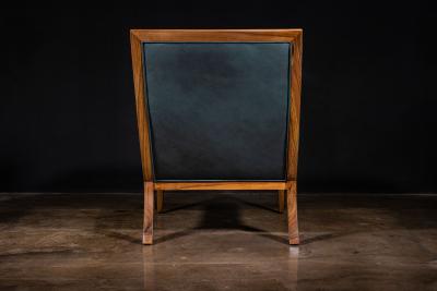  Costantini Design Contemporary Lounge Chair in Wood Leather from Costantini Belgrano In Stock