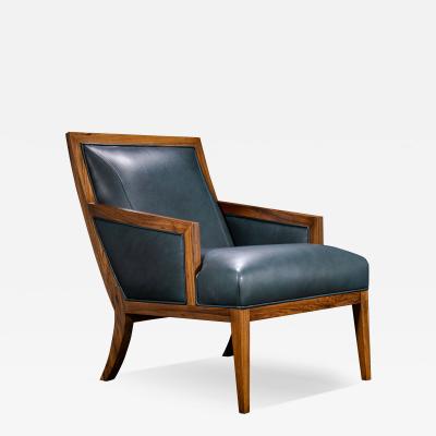  Costantini Design Contemporary Lounge Chair in Wood Leather from Costantini Belgrano In Stock