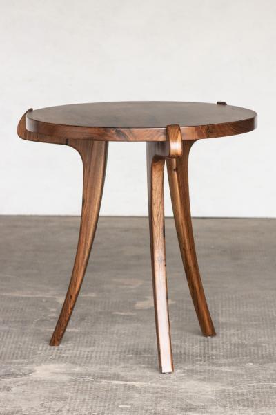 Costantini Design Contemporary Wood Sabre Leg Side Table from Costantini Uccello