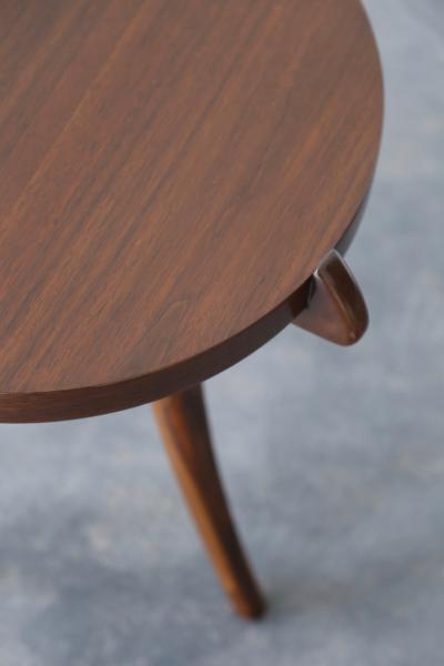 Costantini Design Contemporary Wood Sabre Leg Side Table from Costantini Uccello