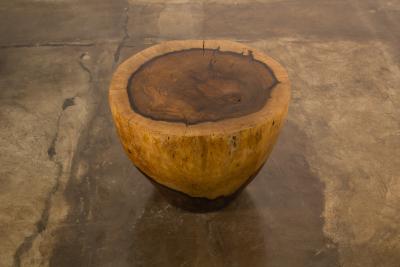  Costantini Design Costantini Hand Carved Live Edge Solid Wood Trunk Cocktail Table 33 In Stock