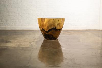  Costantini Design Costantini Hand Carved Live Edge Solid Wood Trunk Cocktail Table 34 In Stock