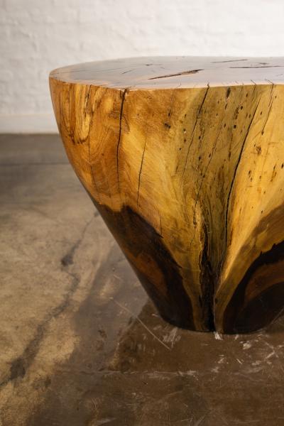  Costantini Design Costantini Hand Carved Live Edge Solid Wood Trunk Cocktail Table 34 In Stock