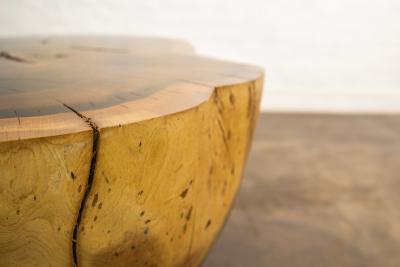  Costantini Design Costantini Hand Carved Live Edge Solid Wood Trunk Cocktail Table 34 In Stock