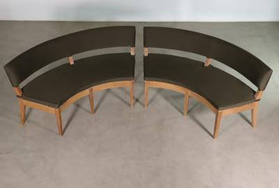 Costantini Design Custom Outdoor Booth Seating in Argentine Rosewood and COM by Costantini Bruno