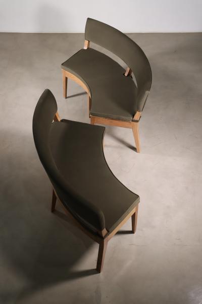 Costantini Design Custom Outdoor Booth Seating in Argentine Rosewood and COM by Costantini Bruno
