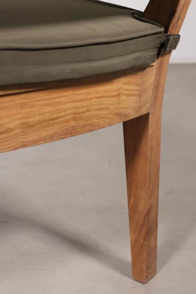Costantini Design Custom Outdoor Booth Seating in Argentine Rosewood and COM by Costantini Bruno