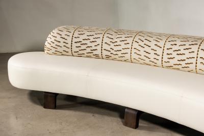  Costantini Design Dining Banquette in Leather and Dedar Fabric by Costantini Evangelina