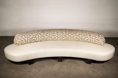  Costantini Design Dining Banquette in Leather and Dedar Fabric by Costantini Evangelina