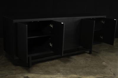 Costantini Design Ebony Modern Minimal Credenza with Drawers and Doors from Costantini Salvatore