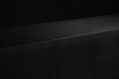 Costantini Design Ebony Modern Minimal Credenza with Drawers and Doors from Costantini Salvatore
