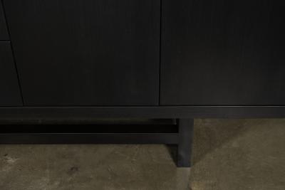 Costantini Design Ebony Modern Minimal Credenza with Drawers and Doors from Costantini Salvatore