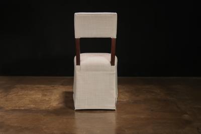  Costantini Design Elegant Modern Upholstered Dining Chair with Com Skirt Luca from Costantini